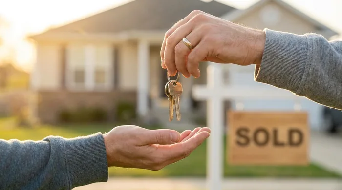 Keys handed over at a new home